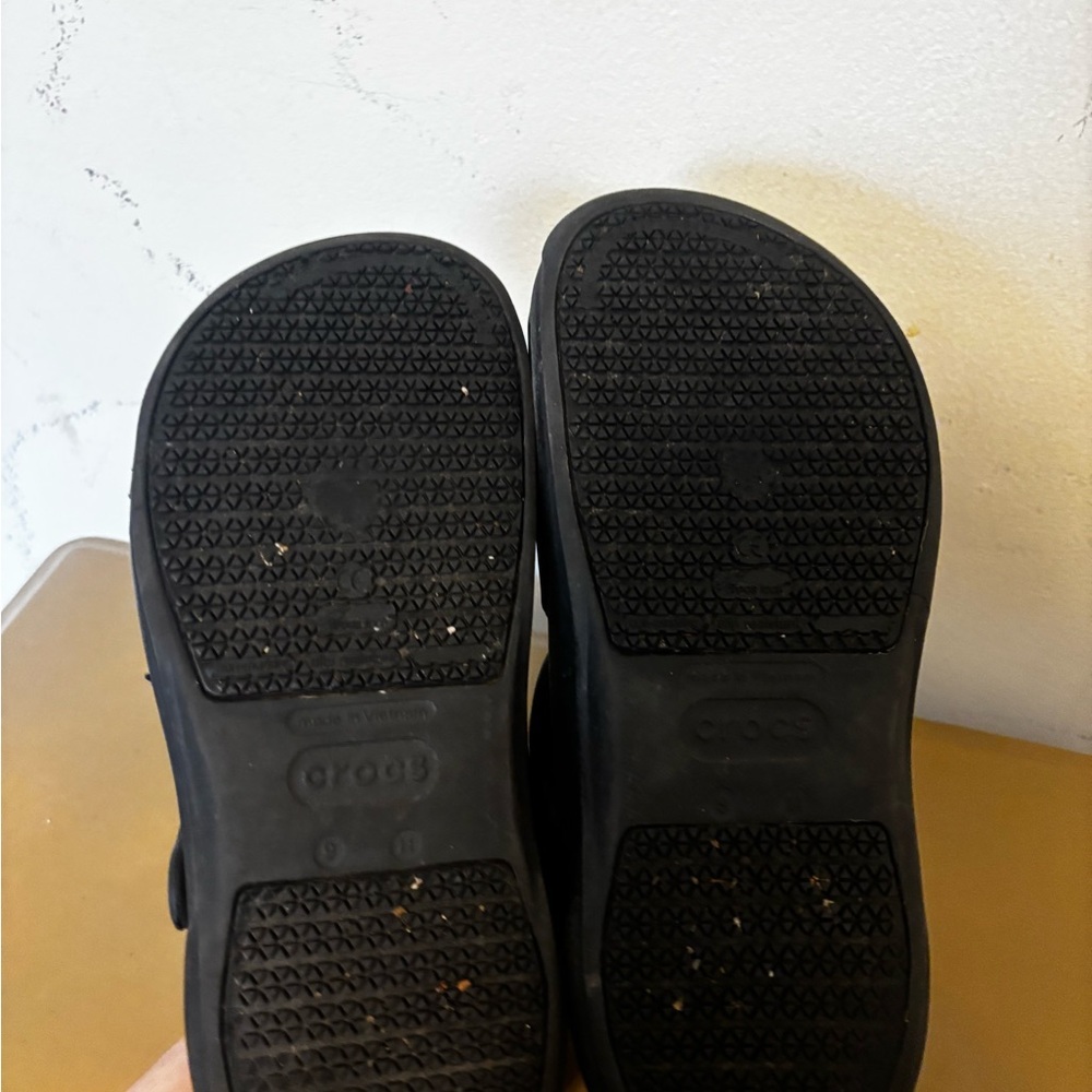 Black non-slip work Crocs Clogs 9/11 - Picture 7 of 8